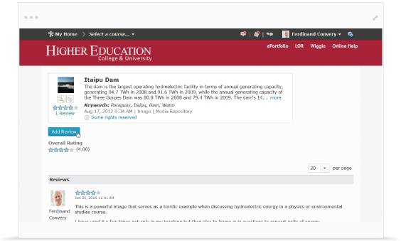 Screenshot of the Promote faculty productivity.