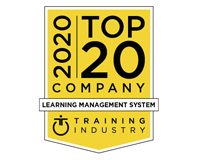 Training Industry Award Logo for Top 20 LMS Companies (2020)