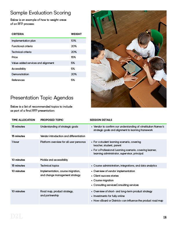 Learning Management System Evaluation Guide for K-12 page 14