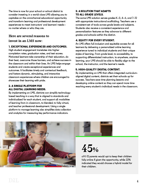 Learning Management System Evaluation Guide for K-12 page 4